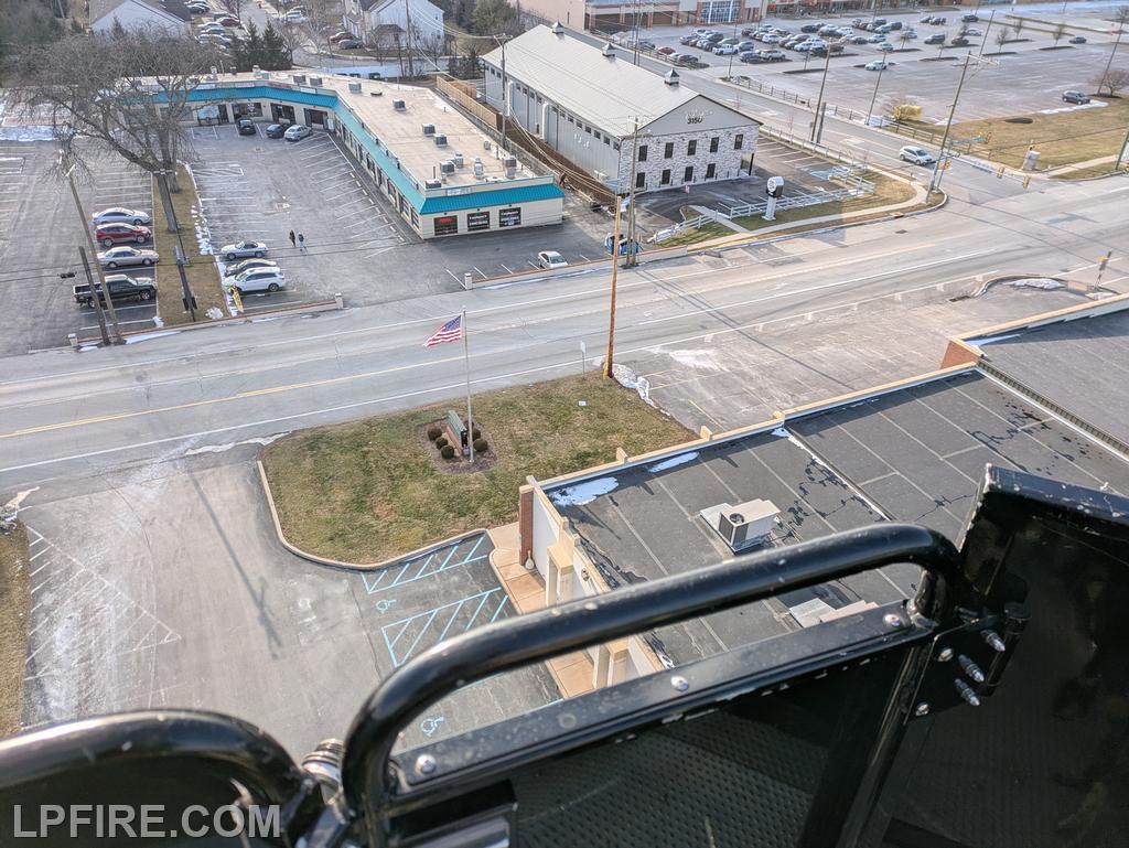 View from the top of the ladder.